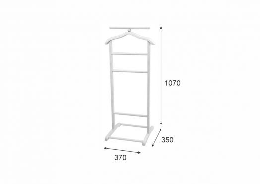 Вешалка костюмная В 6Н белый