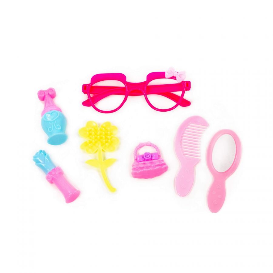 Кукла "Даша" (29 см) на прогулке + аксессуары (7 элементов) (в коробке №3)