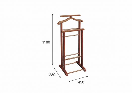 Вешалка костюмная В 9Н тёмно-коричневый