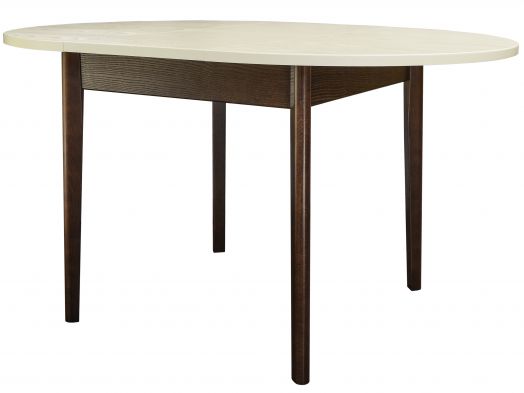 Стол обеденный Мариус М 81 раздвижной слоновая кость/орех 100/139*100