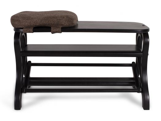 Обувница Диана темно-коричневый/ткань