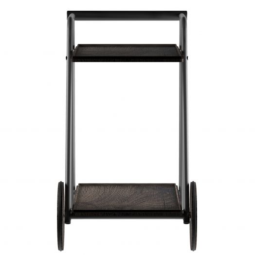 Стол сервировочный Оди металлик/эбеновое дерево/дуб маррон