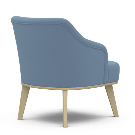 Кресло Комфорт 5 ткань катания дасти blue, каркас лак