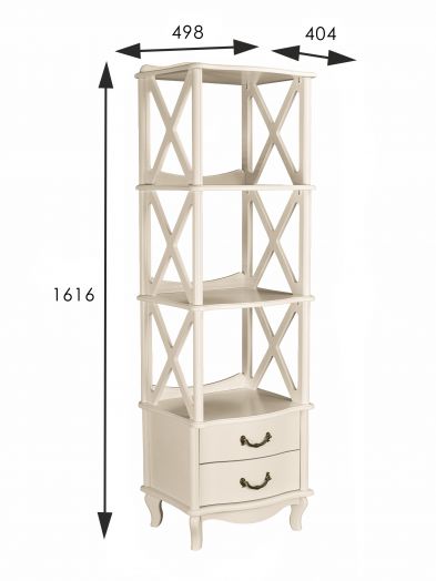 Этажерка Джульетта 3 уровня, дуб шампань Л