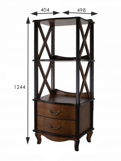 Этажерка Джульетта 2 уровня, орех Л