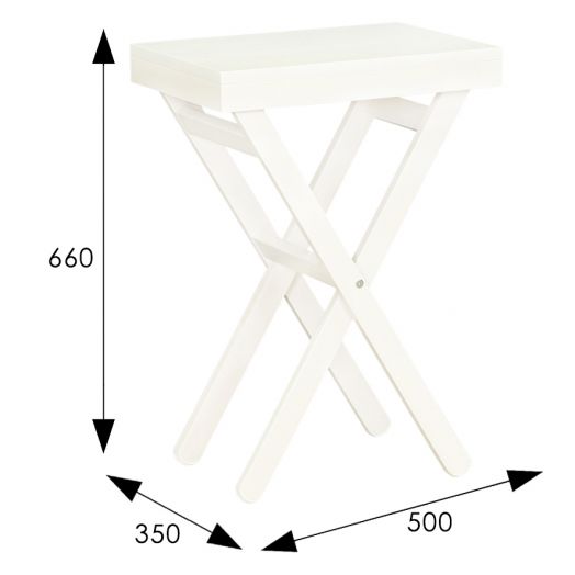 Стол раскладной снег