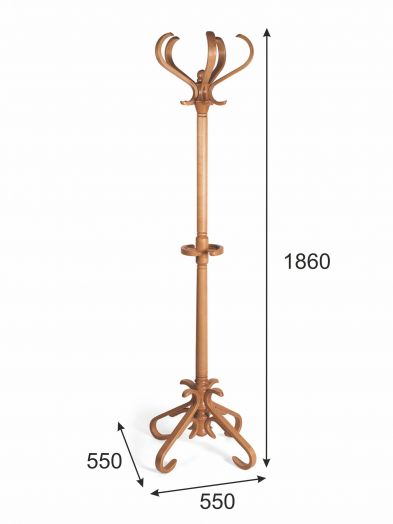 Вешалка напольная В 10Н светло-коричневый