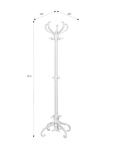 Вешалка напольная В 2Н белый