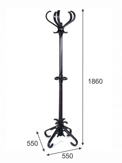 Вешалка напольная В 10Н венге