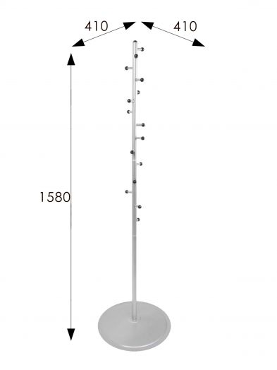 Вешалка напольная Пико 15 металлик