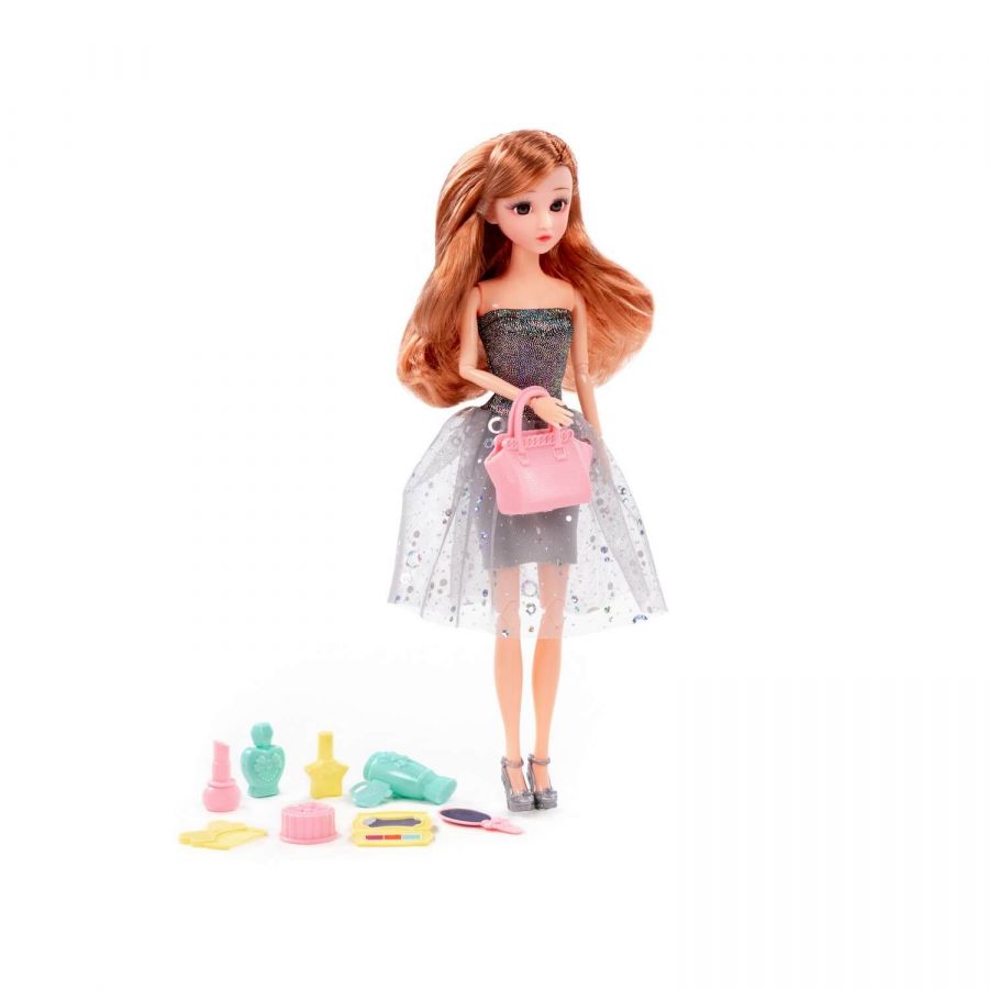 Кукла "Ксюша" (30 см) в платье + аксессуары (10 элементов) (в коробке №3)