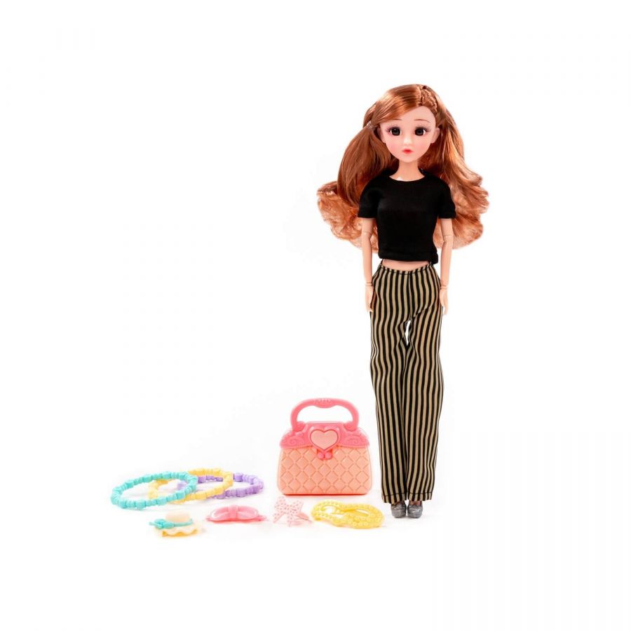 Кукла "Ксюша" (30 см) в костюме + аксессуары (8 элементов) (в коробке №3)