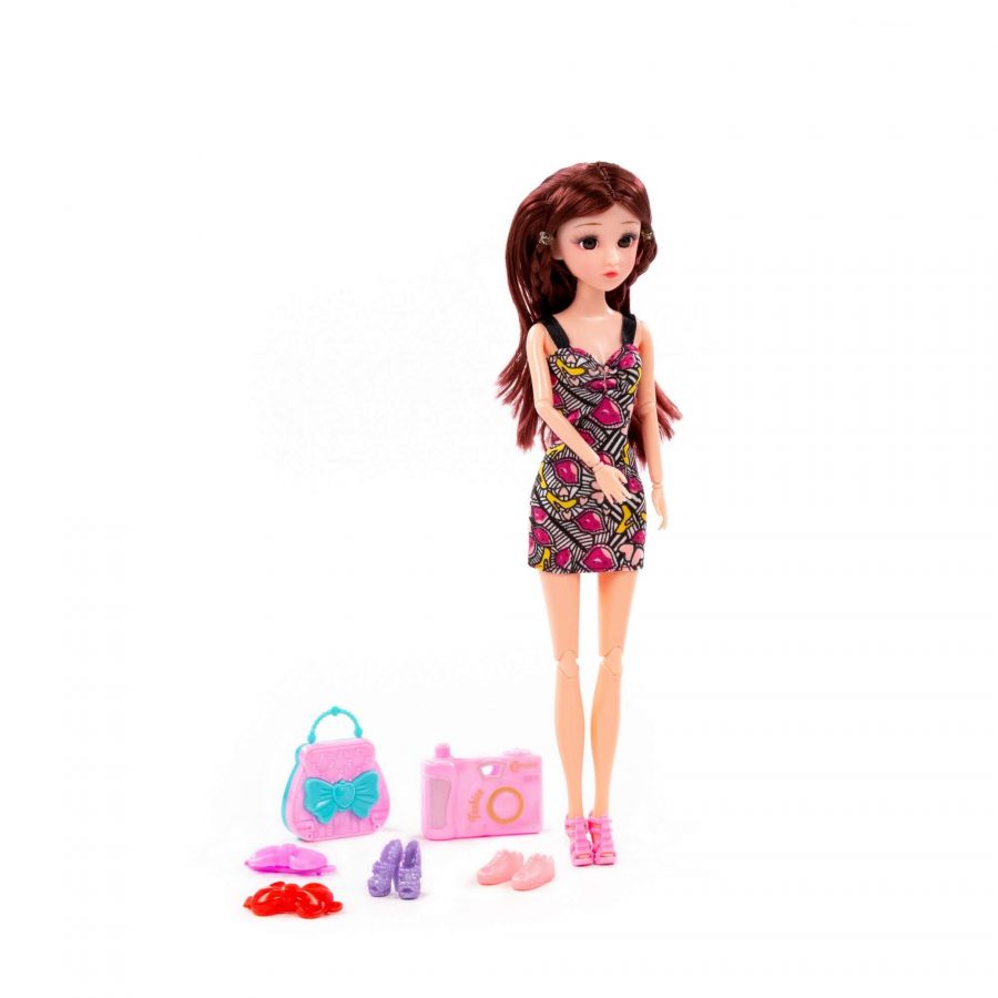 Кукла "Ксюша" (30 см) в парке + аксессуары (8 элементов) (в коробке №3)
