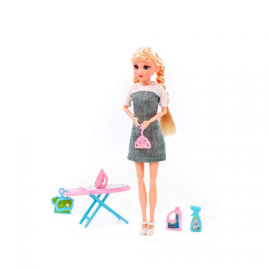 Кукла "Ксюша" (30 см) дома + аксессуары (7 элементов) (в коробке №3)