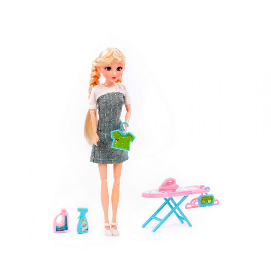 Кукла "Ксюша" (30 см) дома + аксессуары (7 элементов) (в коробке №3)