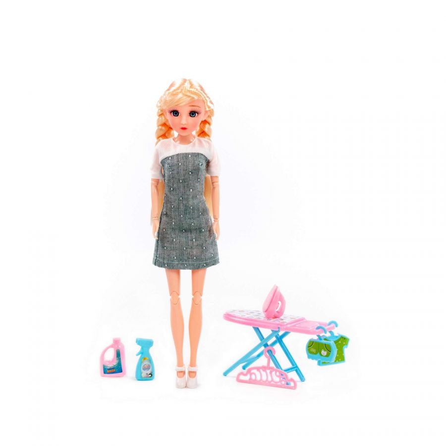 Кукла "Ксюша" (30 см) дома + аксессуары (7 элементов) (в коробке №3)