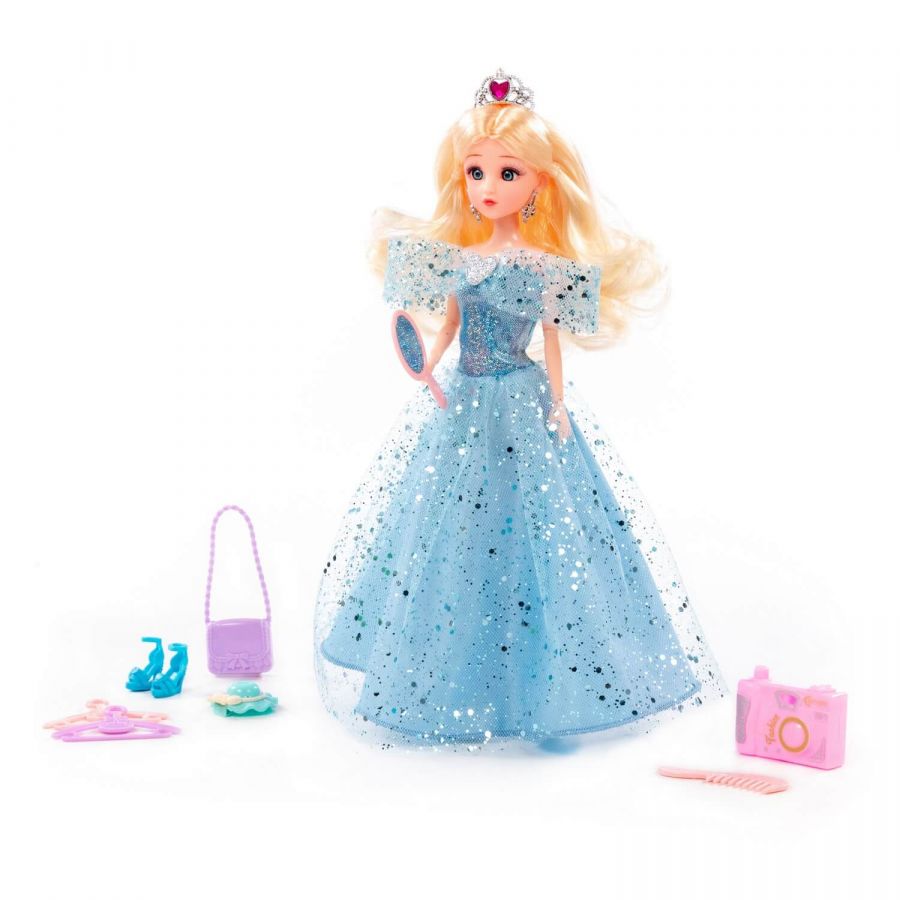 Кукла "Ксюша" (30 см) в бальном платье + аксессуары (12 элементов) (в коробке №4)