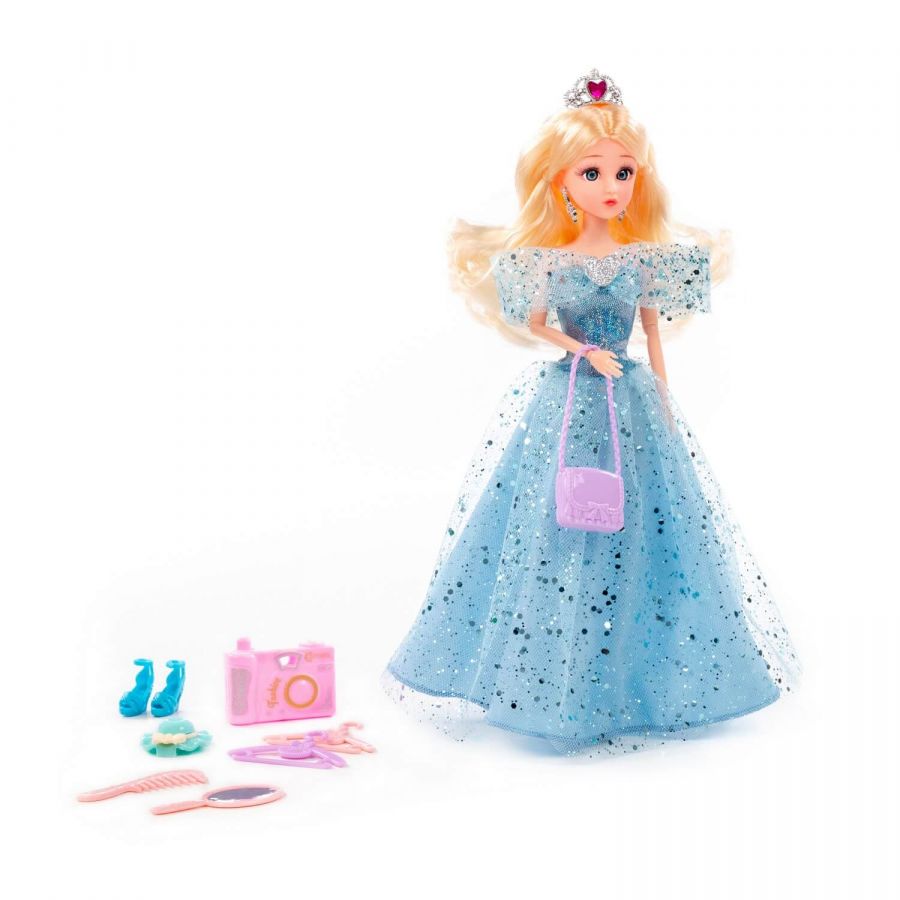 Кукла "Ксюша" (30 см) в бальном платье + аксессуары (12 элементов) (в коробке №4)