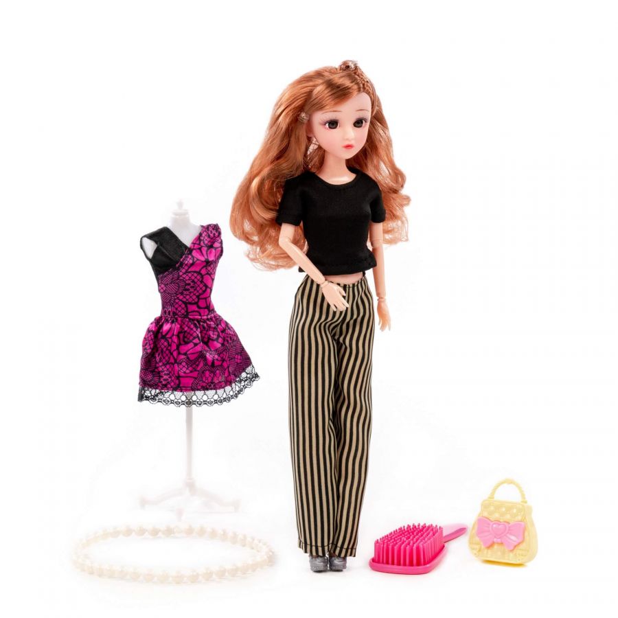 Кукла "Ксюша" (30 см) в костюме + аксессуары (5 элементов) (в коробке №4)