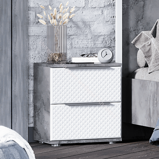 Тумба прикроватная с 2 ящиками "Лео 2"