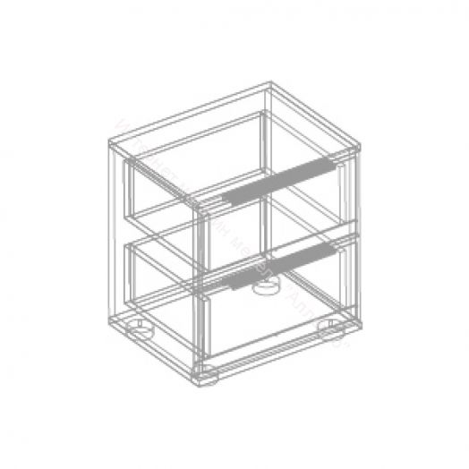 Тумба прикроватная с 2 ящиками "Лео 2"