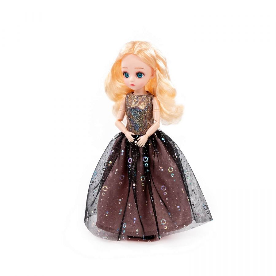 Кукла "Даша" (29 см) в вечернем платье (в коробке №1)