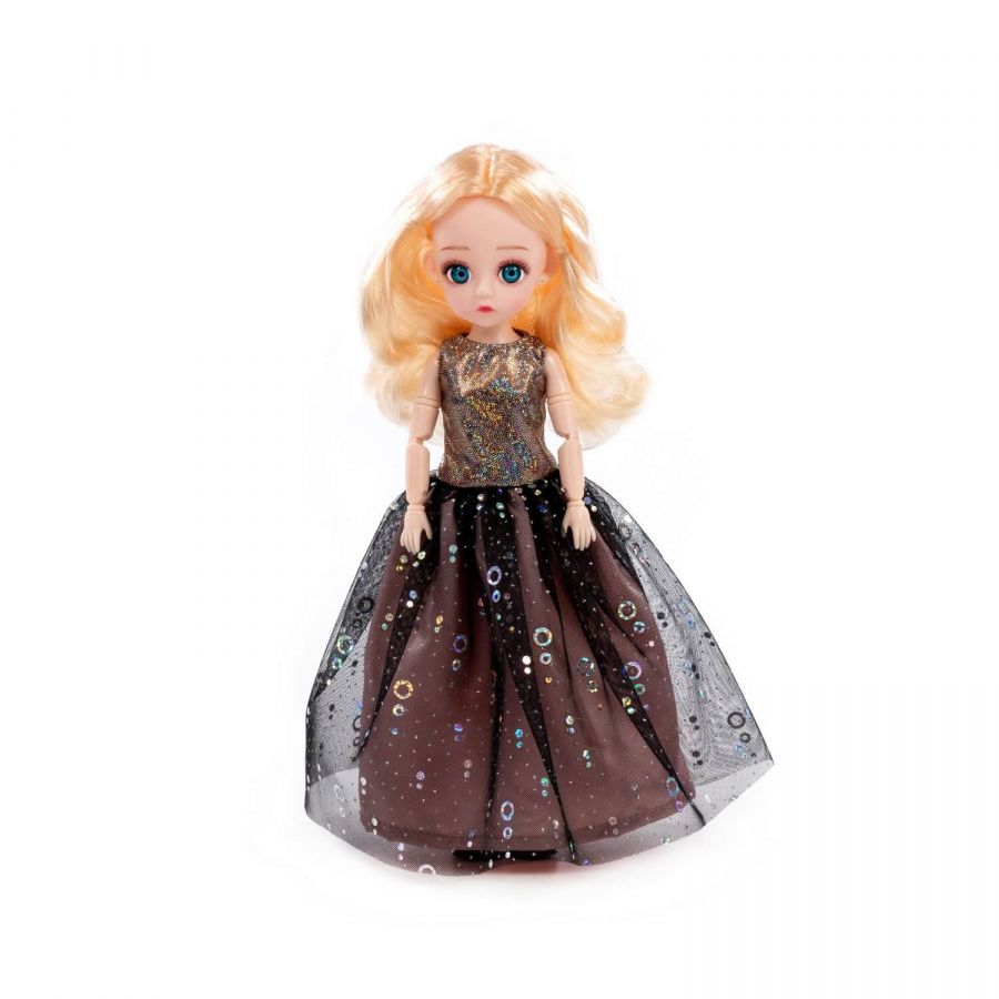 Кукла "Даша" (29 см) в вечернем платье (в коробке №1)