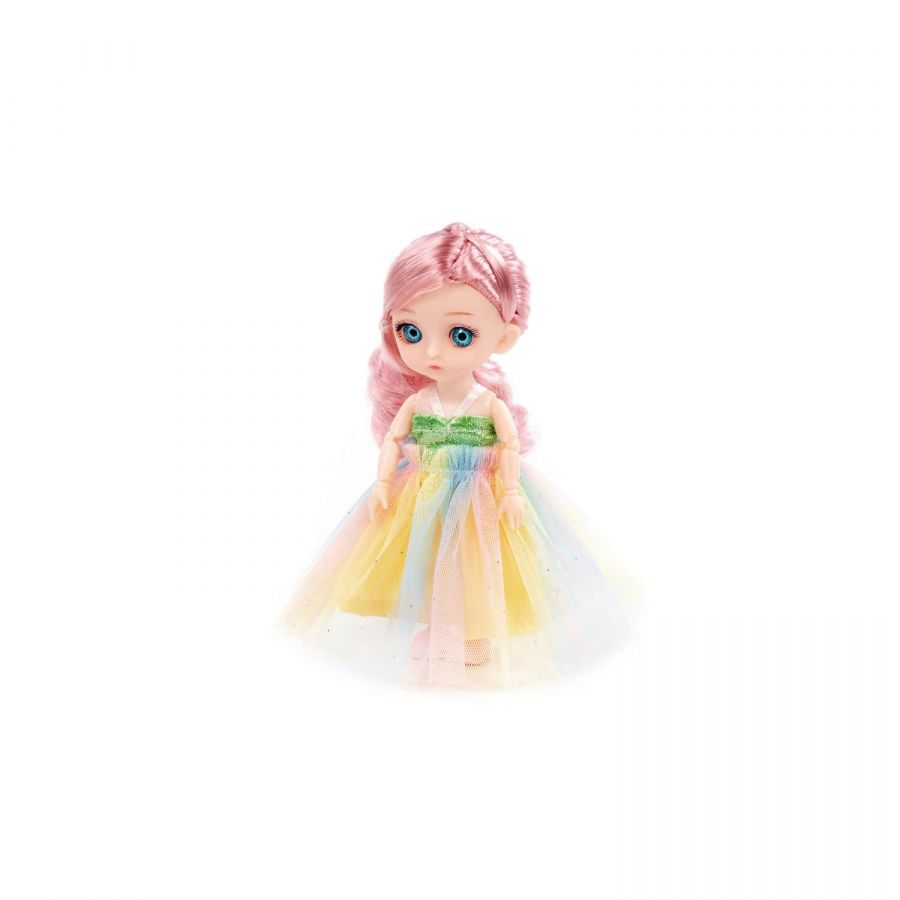 Кукла "Маша" (16 см) в нарядном платье (в коробке №1)