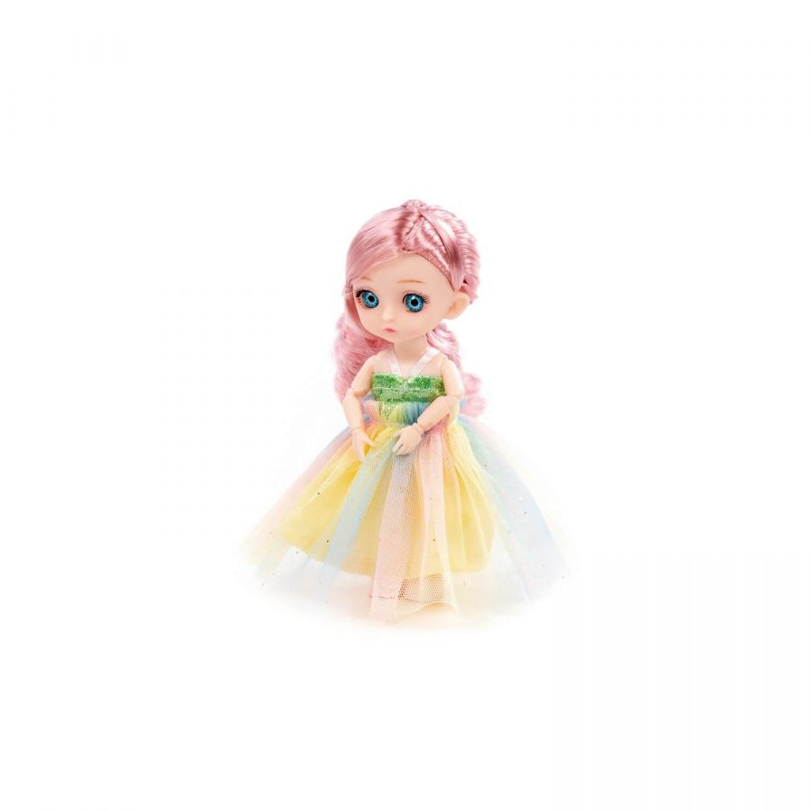 Кукла "Маша" (16 см) в нарядном платье (в коробке №1)