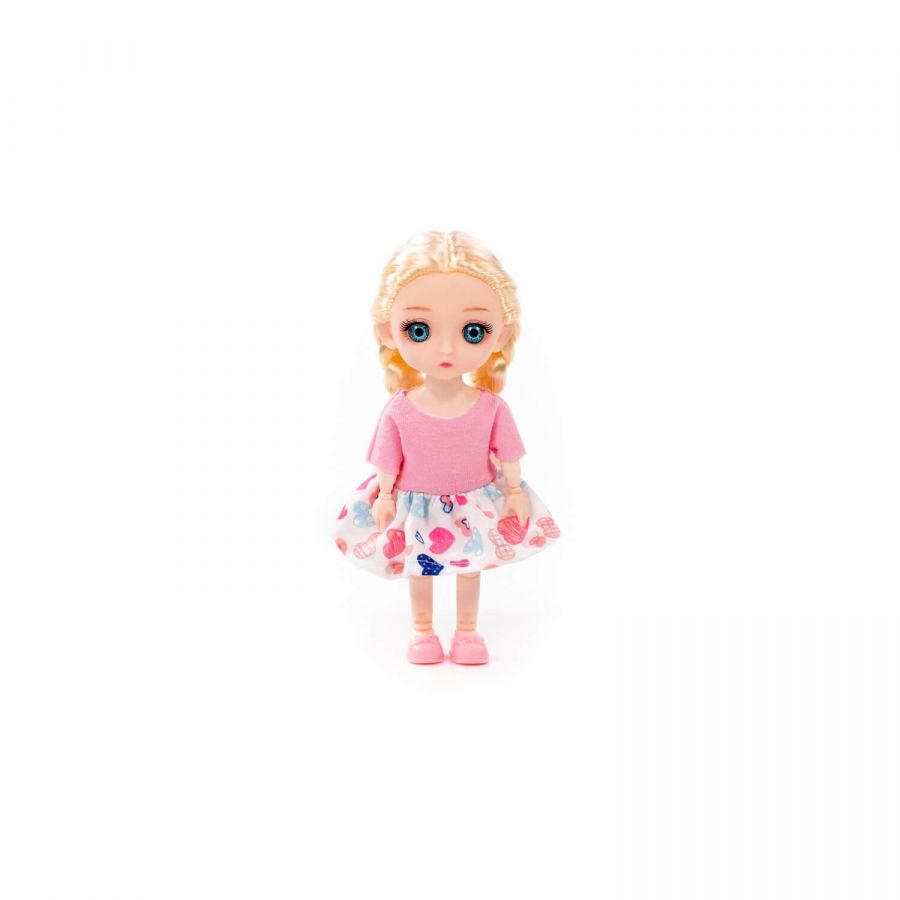 Кукла "Маша" (16 см) в платье (в коробке №1)