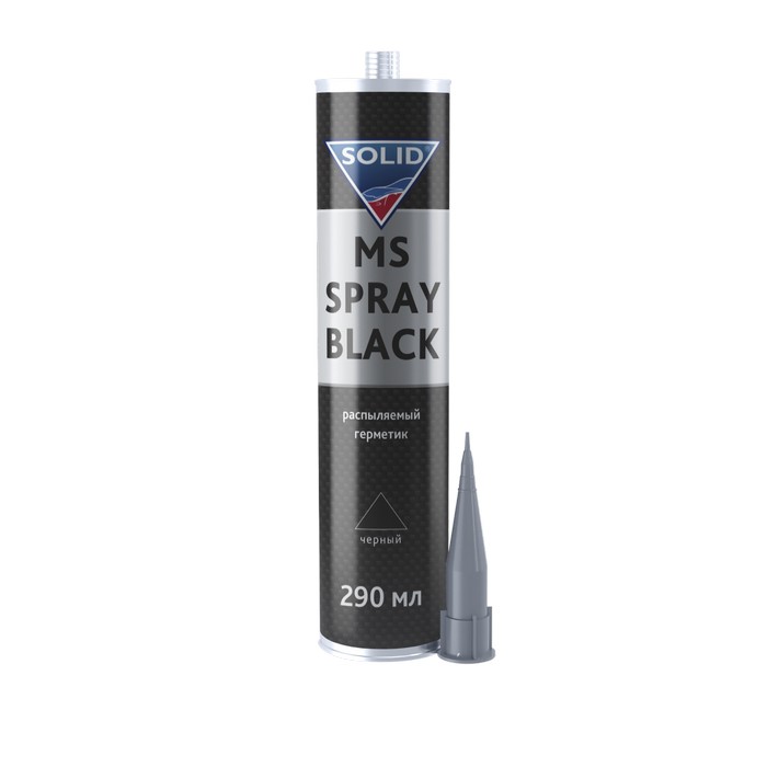 Solid PROF MS SPRAY BLACK распыляемый герметик, цвет: черный, 290мл.