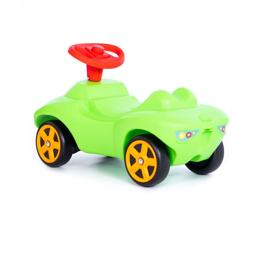 Каталка "Мой любимый автомобиль" со звуковым сигналом (зелёная) (в коробке)