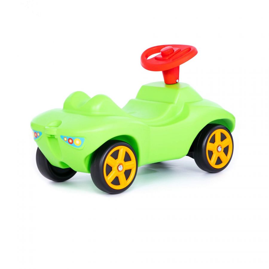 Каталка "Мой любимый автомобиль" со звуковым сигналом (зелёная) (в коробке)