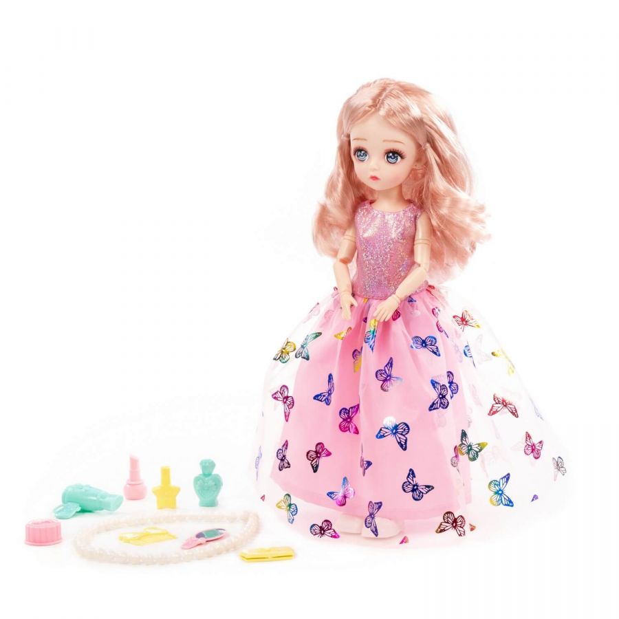 Кукла "Даша" (29 см) на вечеринке + аксессуары (10 элементов) (в коробке №2)