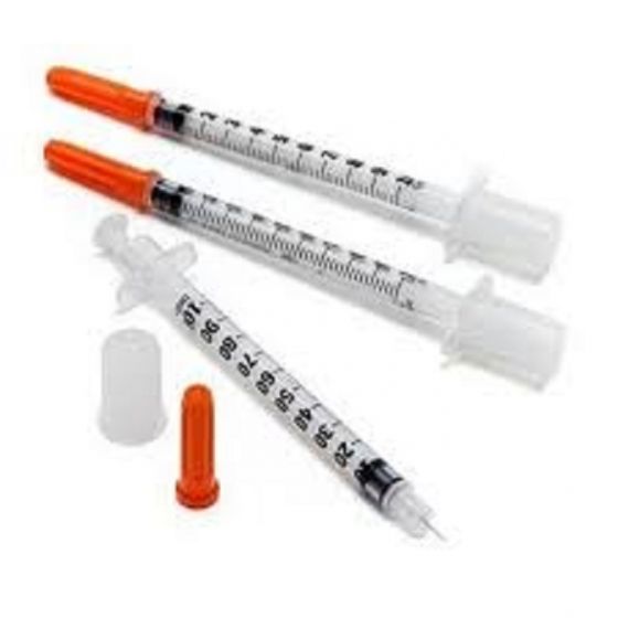 Шприц инсулиновый 3-х компонетный, 0,5 мл, с интегрированной иглой 29G (0,33*12,7) BD