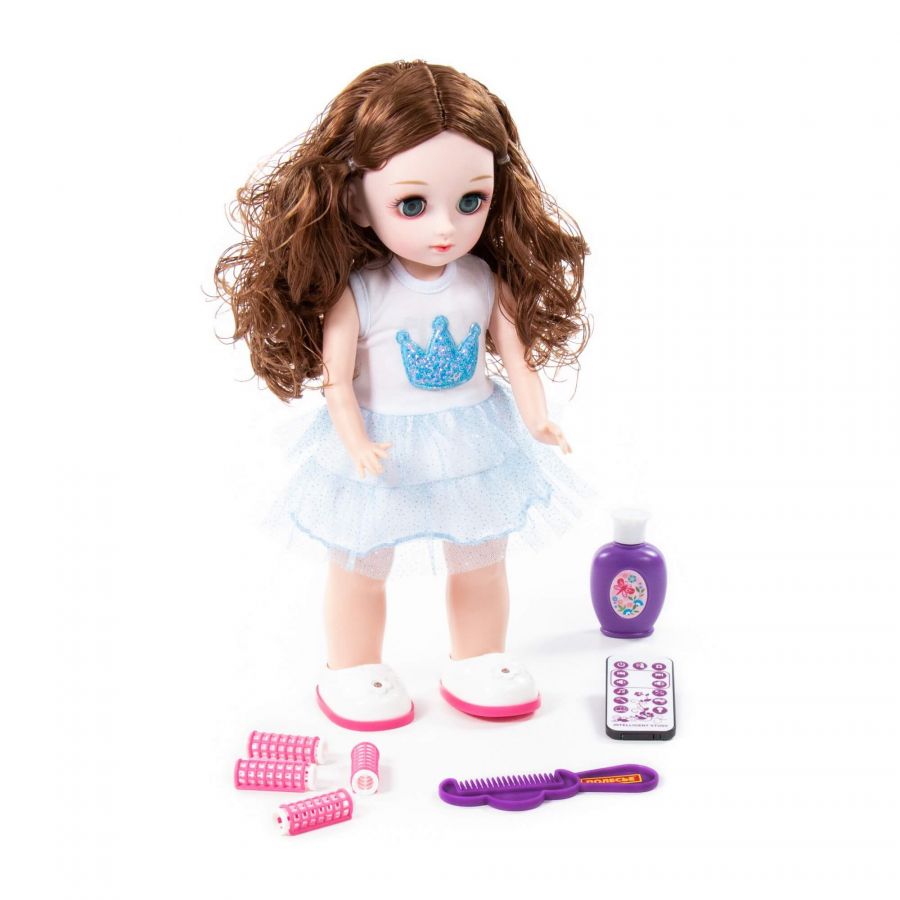 Кукла "Алиса" (37 см) в салоне красоты с аксессуарами (6 элементов) (в коробке)