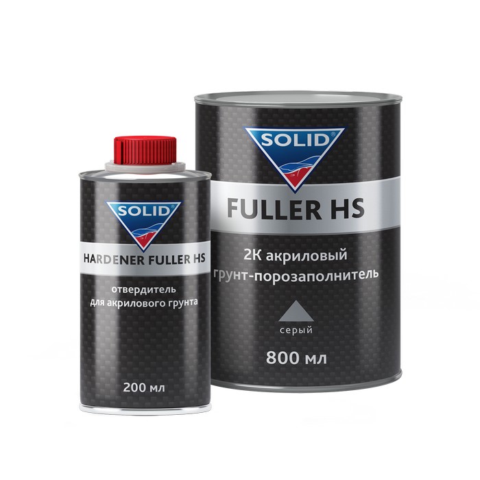 Solid PROF FULLER HS GREY грунт-наполнитель 4+1, цвет: серый, 800мл. +200мл., комплект