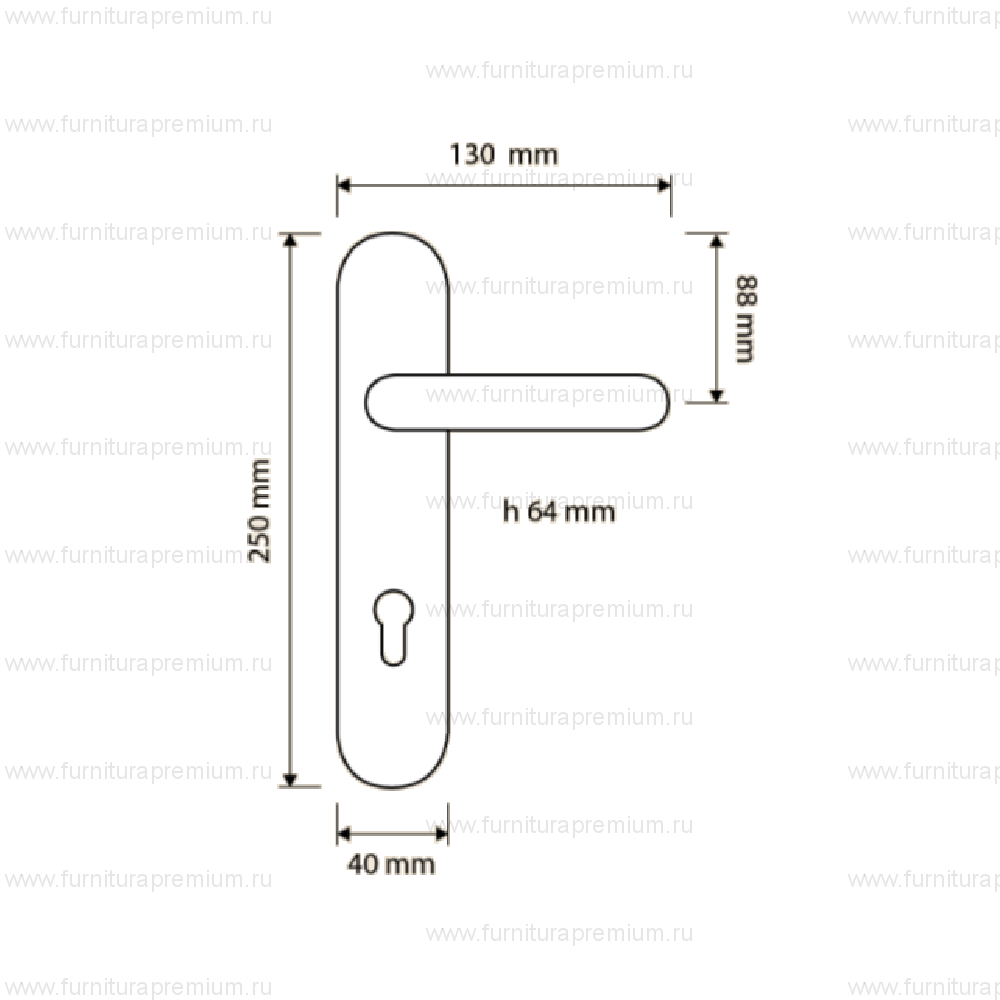 Ручка на планке Linea Cali Libera 981 PL