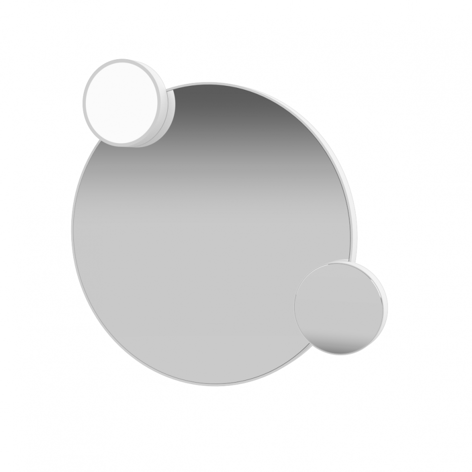 Изображение Зеркало Alice прямоугольное с фоновой подсветкой и алюминиевой рамой MSP45CR