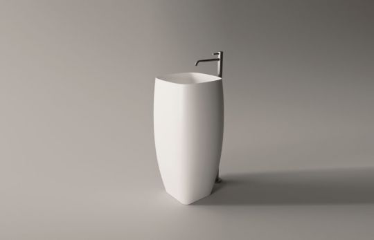 Раковина напольная Alice Nur 45x40xВ92 Open без отверстия под смеситель 33230101 схема 4