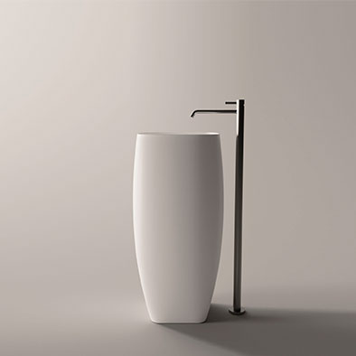 Изображение Раковина напольная Alice Nur 45x40xВ92 Open без отверстия под смеситель со сливом в пол 33140101