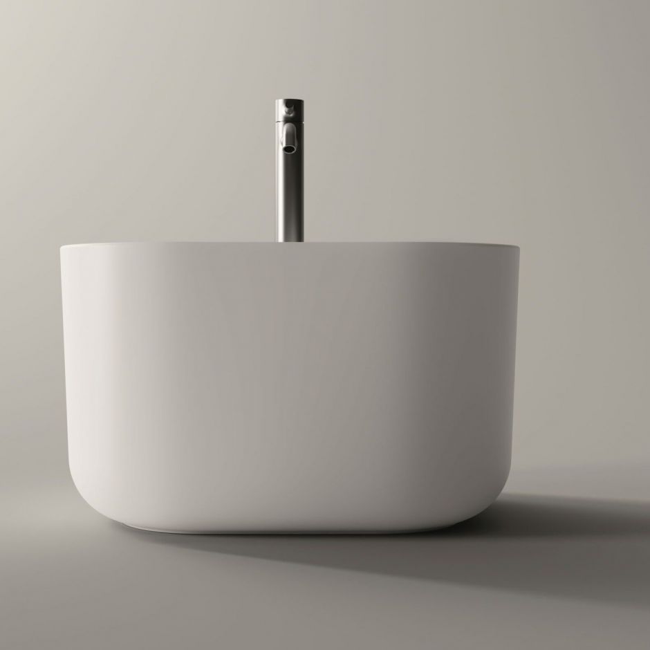 Изображение Раковина накладная Alice Unica Rectangular 50х40хВ30 без отверстия под смеситель 32150191