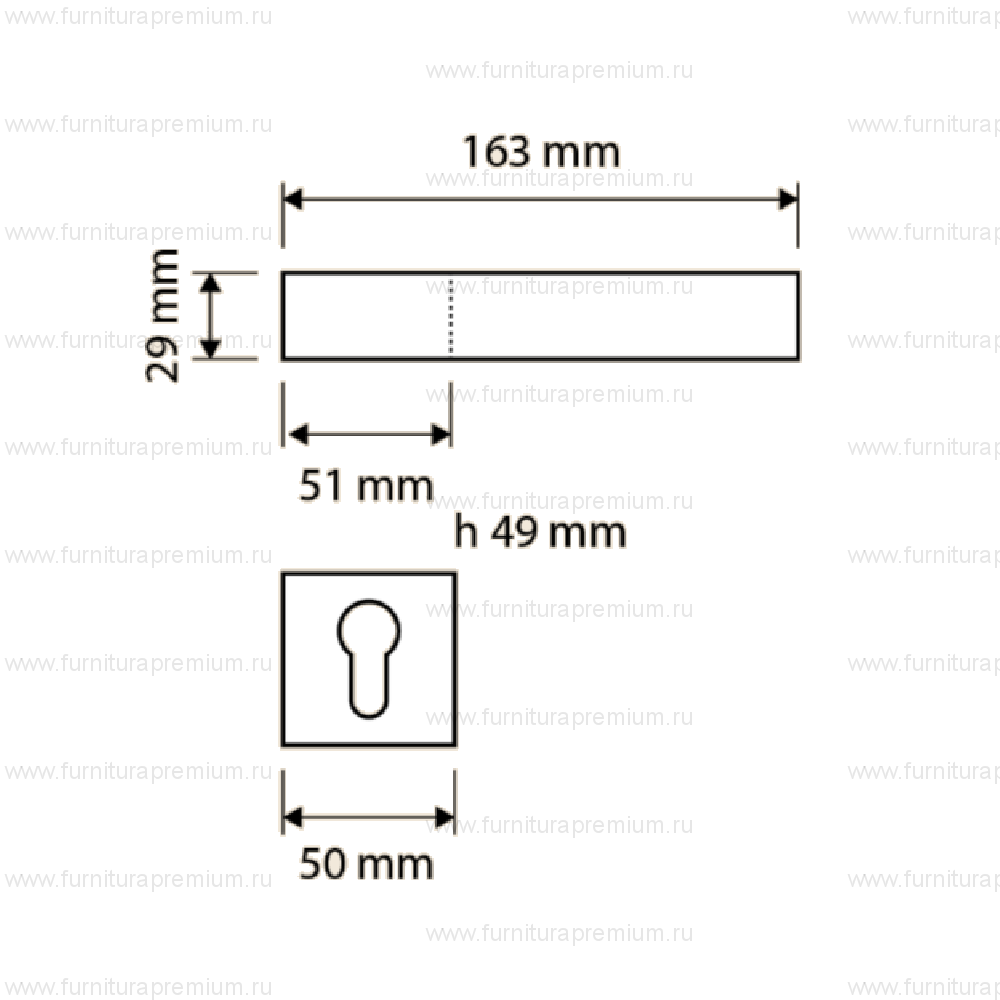 Ручка Linea Cali  Loft Zincral Legno 435 RB 006