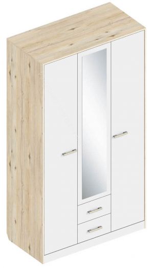 Шкаф 3-х створчатый с 2 ящиками по центру 1200 "Милана"