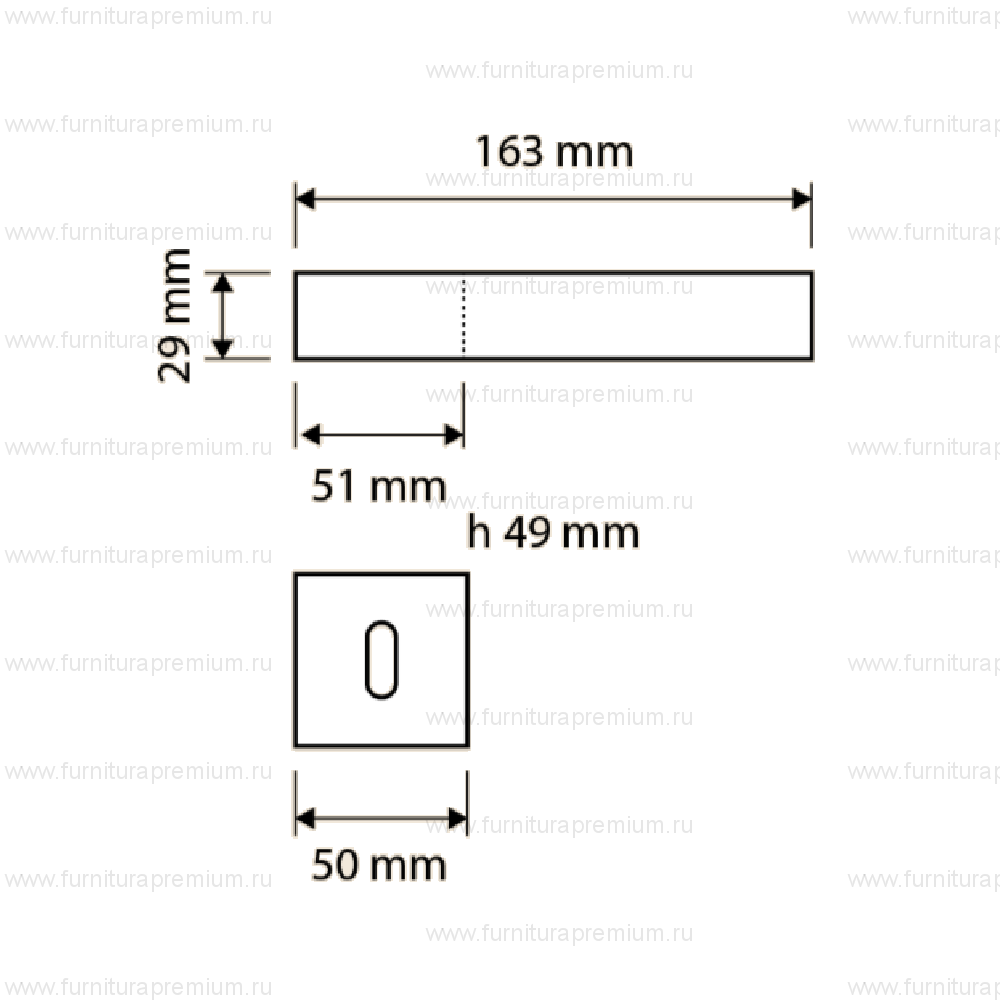 Ручка Linea Cali  Loft Zincral Mesh 432 RB 006