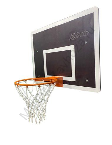 Щит баскетбольный тренировочный 1200х900, фанера 18мм, с кольцом, сеткой AV441/50