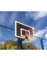 Щит баскетбольный игровой 1800х1050, фанера 18мм, с кольцом, сеткой AV444/50