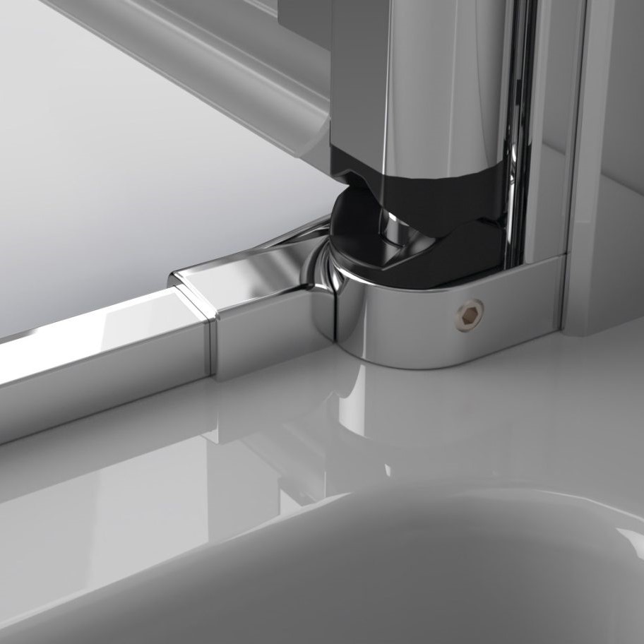 Душевой уголок Radaway Eos KDD B стеклянный цвета хром 80х100 см ФОТО