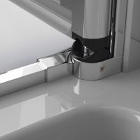 Душевой уголок Radaway Eos KDD B стеклянный цвета хром 100х90 см схема 4