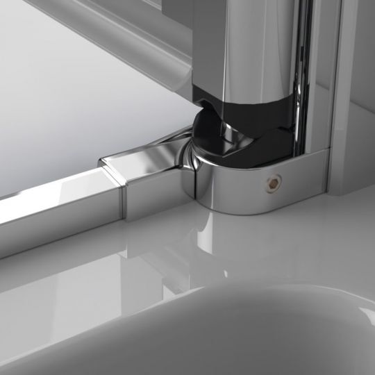 Душевой уголок Radaway Eos KDD B стеклянный цвета хром 100х90 см схема 4